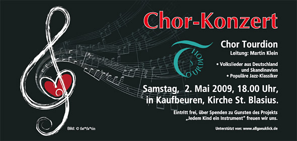 Flyer zum Konzert 2009